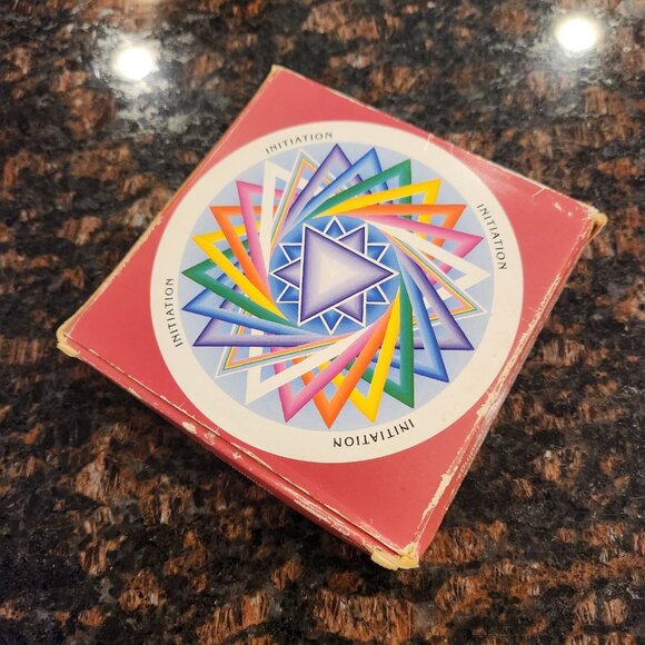 Cosmic Deck Of Initiation Barbara DeLong Circular Mandala Cards 1992 Book Boxed - Picture 5 of 6
